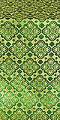 Souzdal silk (rayon brocade) (green/gold)