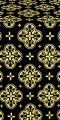 Kostroma silk (rayon brocade) (black/gold)
