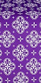 Kostroma silk (rayon brocade) (violet/silver)