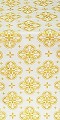 Kostroma silk (rayon brocade) (white/gold)