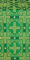 Iveron silk (rayon brocade) (green/gold)