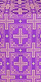 Iveron silk (rayon brocade) (violet/gold)