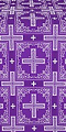 Iveron silk (rayon brocade) (violet/silver)