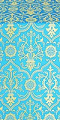 Prestol metallic brocade (blue/gold)