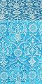 Prestol metallic brocade (blue/silver)