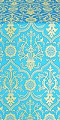 Prestol silk (rayon brocade) (blue/gold)