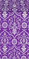 Prestol silk (rayon brocade) (violet/silver)