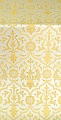 Prestol silk (rayon brocade) (white/gold)