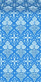 Vine metallic brocade (blue/silver)