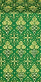 Vine metallic brocade (green/gold)