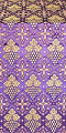 Vine metallic brocade (violet/gold)