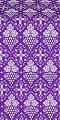 Vine silk (rayon brocade) (violet/silver)