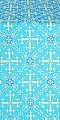 Soloun silk (rayon brocade) (blue/gold)