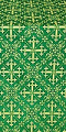 Soloun silk (rayon brocade) (green/gold)