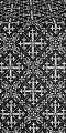 Soloun silk (rayon brocade) (black/silver)