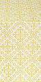 Soloun silk (rayon brocade) (white/gold)