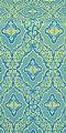 Don silk (rayon brocade) (blue/gold)