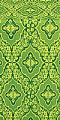 Don silk (rayon brocade) (green/gold)
