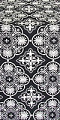 Pskov metallic brocade (black/silver)