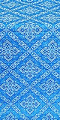 Simeonov silk (rayon brocade) (blue/silver)