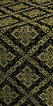 Simeonov silk (rayon brocade) (black/gold)