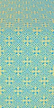 Stone Flower silk (rayon brocade) (blue/gold)