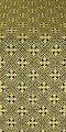 Stone Flower silk (rayon brocade) (black/gold)