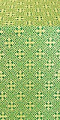 Stone Flower silk (rayon brocade) (green/gold)