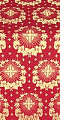 Nativity Star metallic brocade (red/gold)