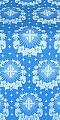 Nativity Star silk (rayon brocade) (blue/silver)