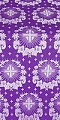 Nativity Star silk (rayon brocade) (violet/silver)