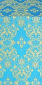 Sloutsk silk (rayon brocade) (blue/gold)