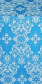 Sloutsk silk (rayon brocade) (blue/silver)