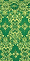 Sloutsk silk (rayon brocade) (green/gold)