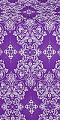 Sloutsk silk (rayon brocade) (violet/silver)