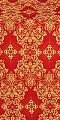 Sloutsk silk (rayon brocade) (red/gold)
