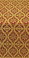 Byzantine metallic brocade (claret/gold)