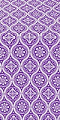 Byzantine metallic brocade (violet/silver)