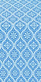 Byzantine silk (rayon brocade) (blue/silver)