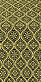 Byzantine silk (rayon brocade) (black/gold)