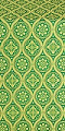 Byzantine silk (rayon brocade) (green/gold)