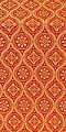 Byzantine silk (rayon brocade) (red/gold)