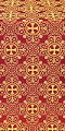Alania metallic brocade (claret/gold)