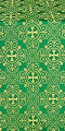 Alania metallic brocade (green/gold)