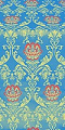 Pavlov Rose metallic brocade (blue/gold)