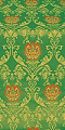 Pavlov Rose metallic brocade (green/gold)