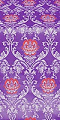 Pavlov Rose metallic brocade (violet/silver)