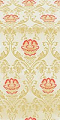 Pavlov Rose silk (rayon brocade) (white/gold)