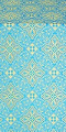 Vilno silk (rayon brocade) (blue/gold)