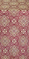Vilno silk (rayon brocade) (claret/gold)
